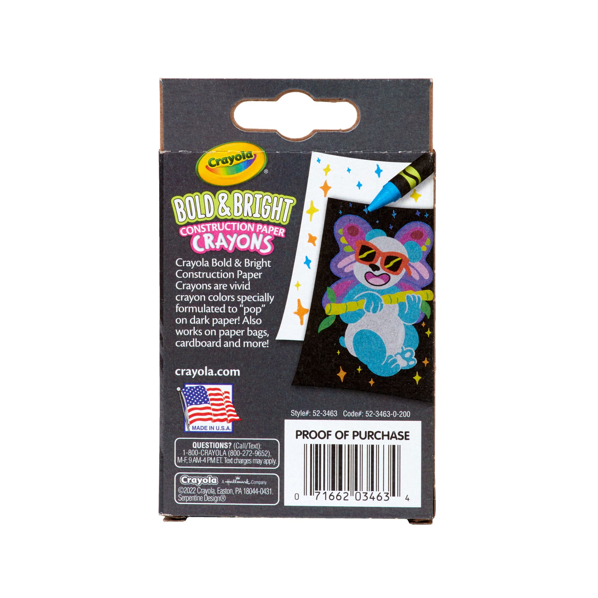 Crayola® Bold & Bright Construction Paper Crayons, 24ct.